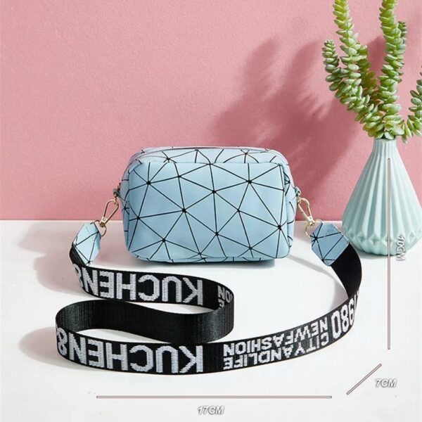 Girl's Printed Blue Crossbody Bag